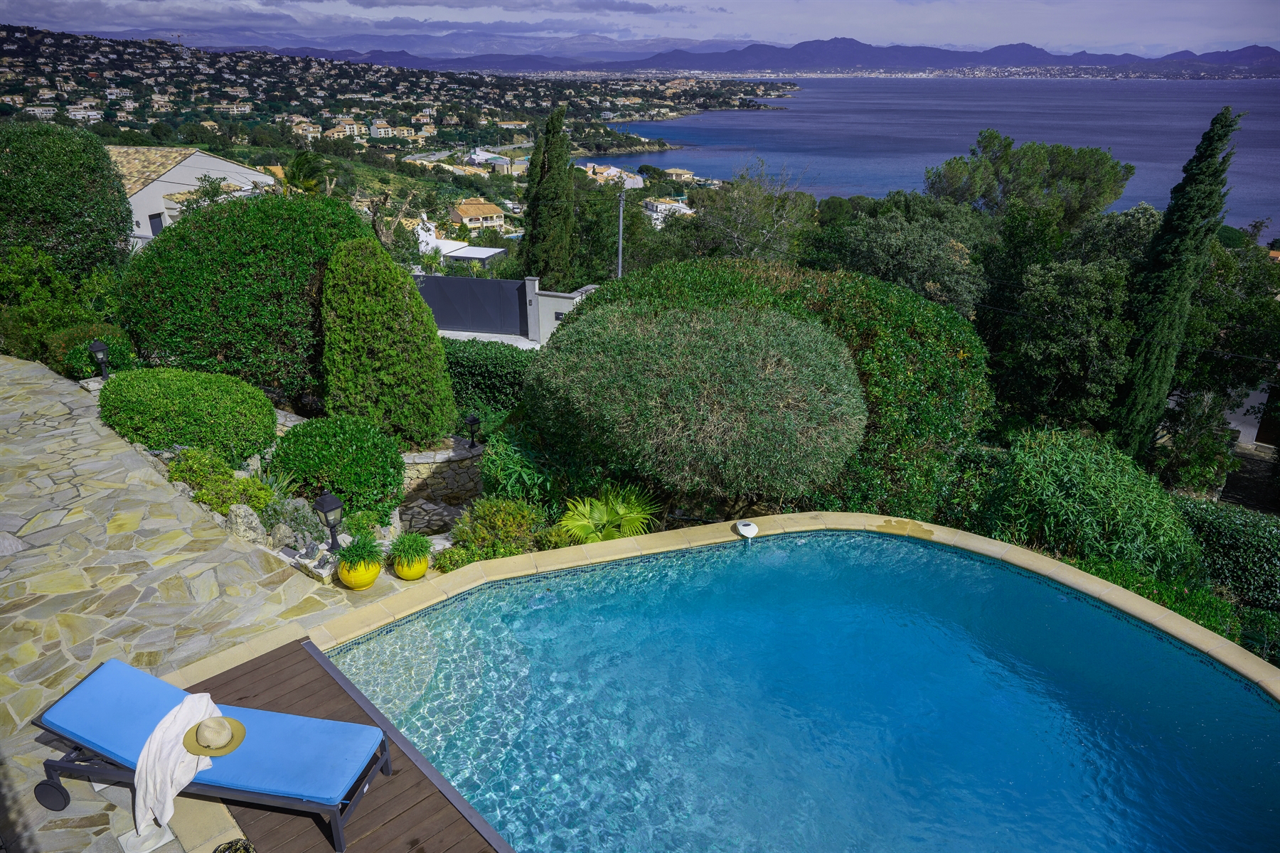 View forever from one of the balconies at Villa La Vigerie