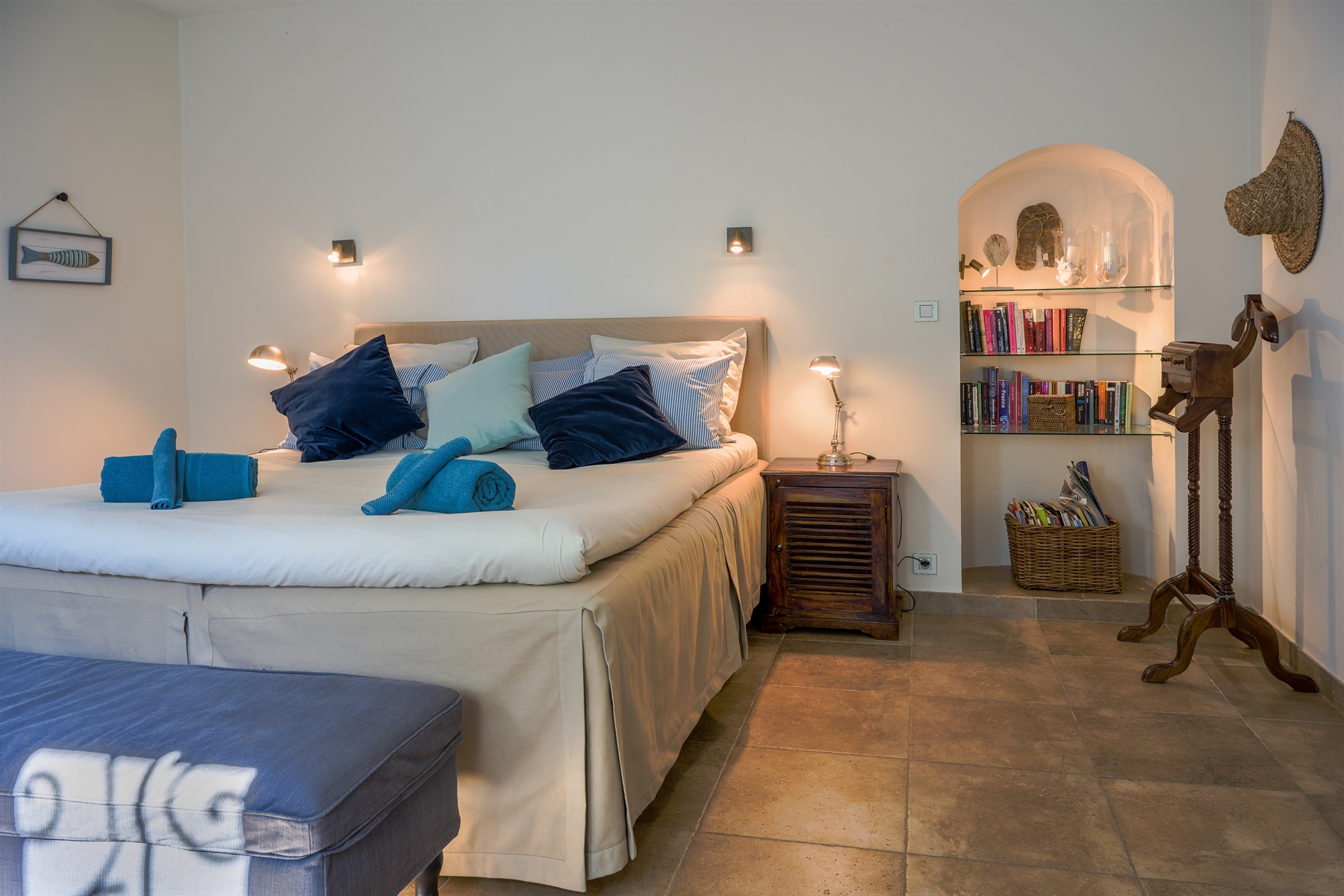 King size bedrooms at Villa Confalonieri